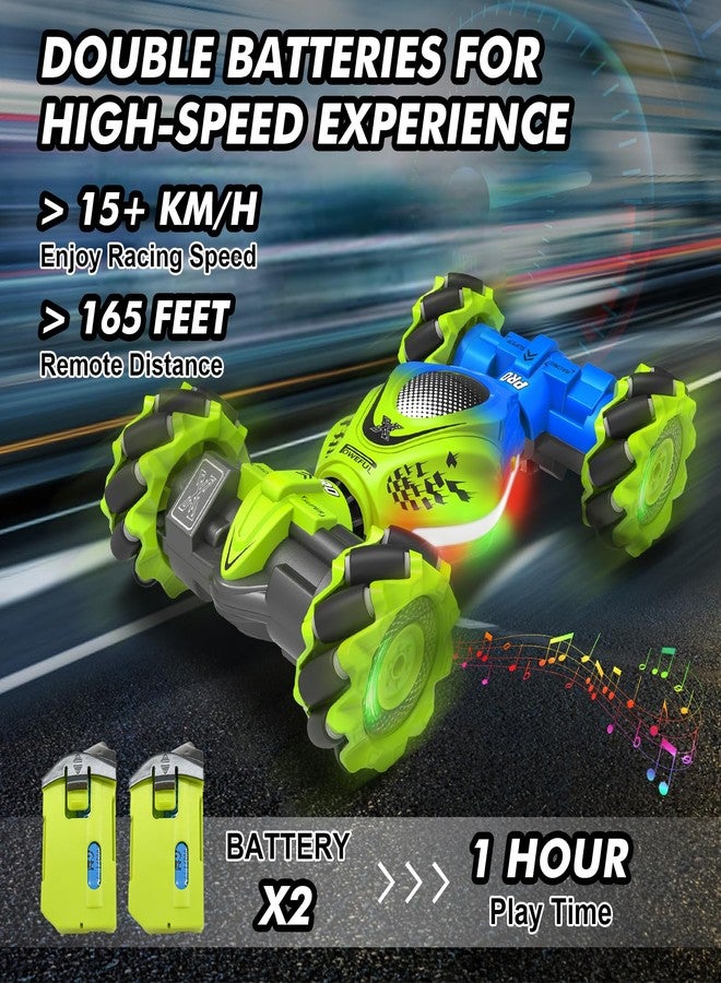 Fosgoit Gesture RC Car, 2.4GHz 4WD Gesture Sensing RC Stunt Car Toys for 6-12 Years Old Boys Girls, Hand Controlled Remote Drift Twist Offroad 360° Rotation with Lights Music for Birthday Gifts - Image 5